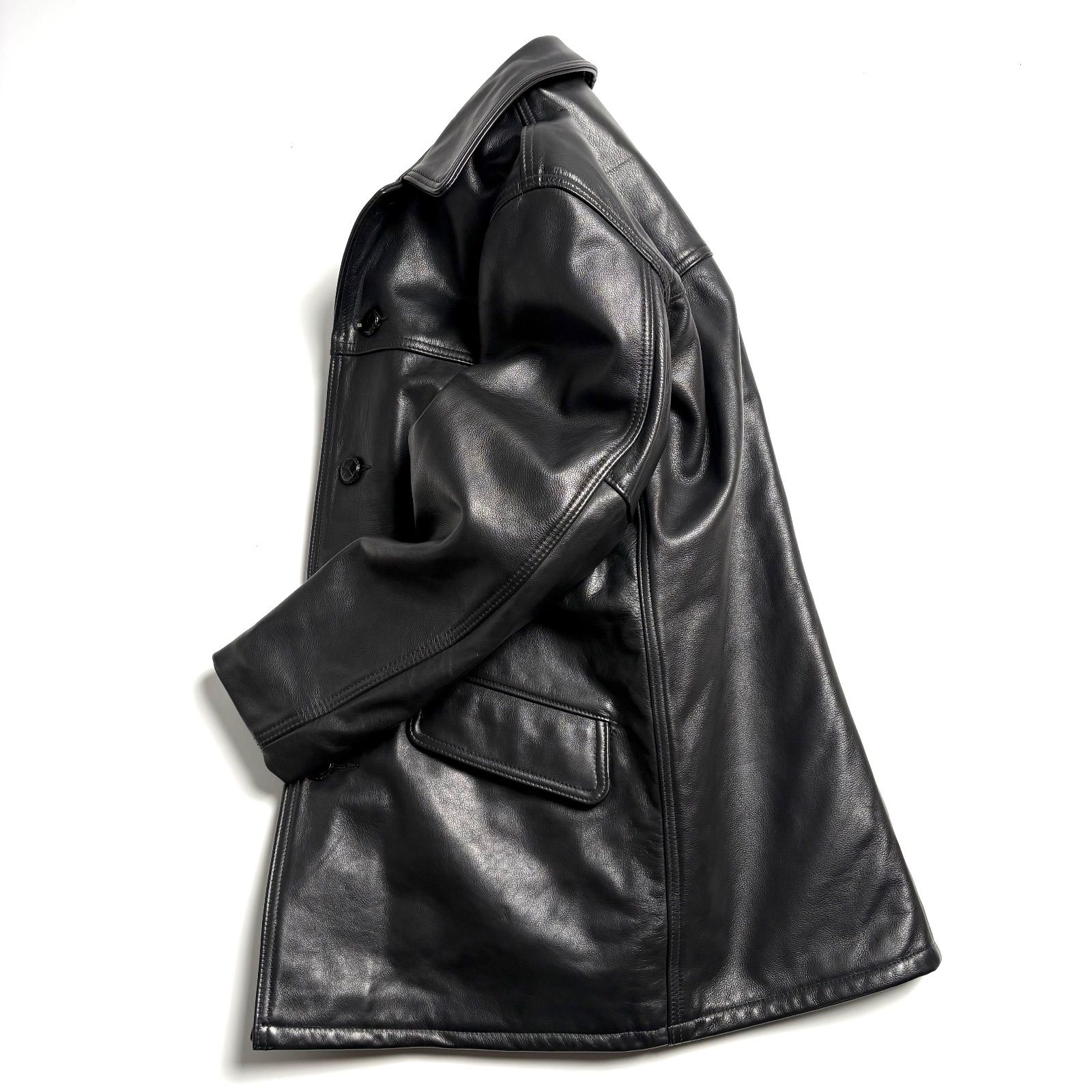 【米国製】Schott レザージャケット 黒 38 カーコート 牛革 米国製】Schott レザージャケット 黒 38 カーコート 牛革 101