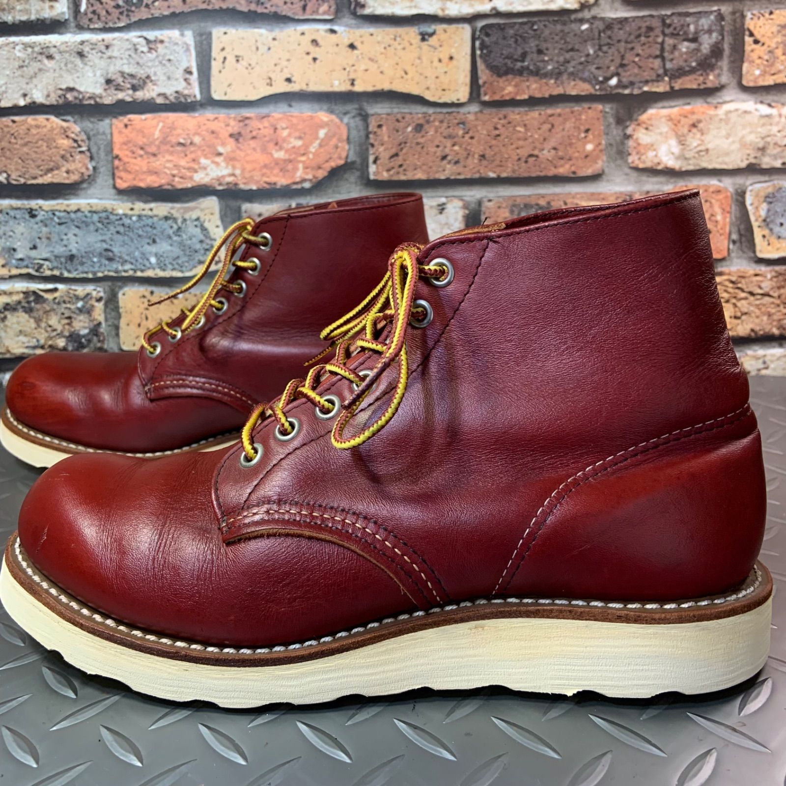 REDWING 　8166 　アイリッシュセッター　四角犬　ワークブーツ　1999年製　US6.5D　JP24.5　レッドウイング　VINTAGE　アメリカ製　(25L5-8166-65)