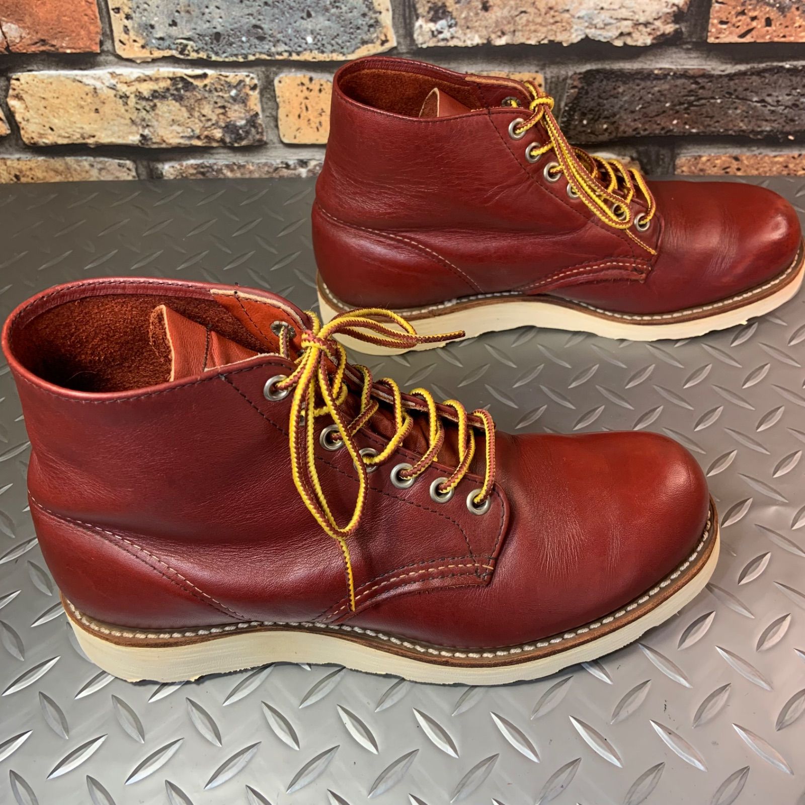 REDWING 　8166 　アイリッシュセッター　四角犬　ワークブーツ　1999年製　US6.5D　JP24.5　レッドウイング　VINTAGE　アメリカ製　(25L5-8166-65)