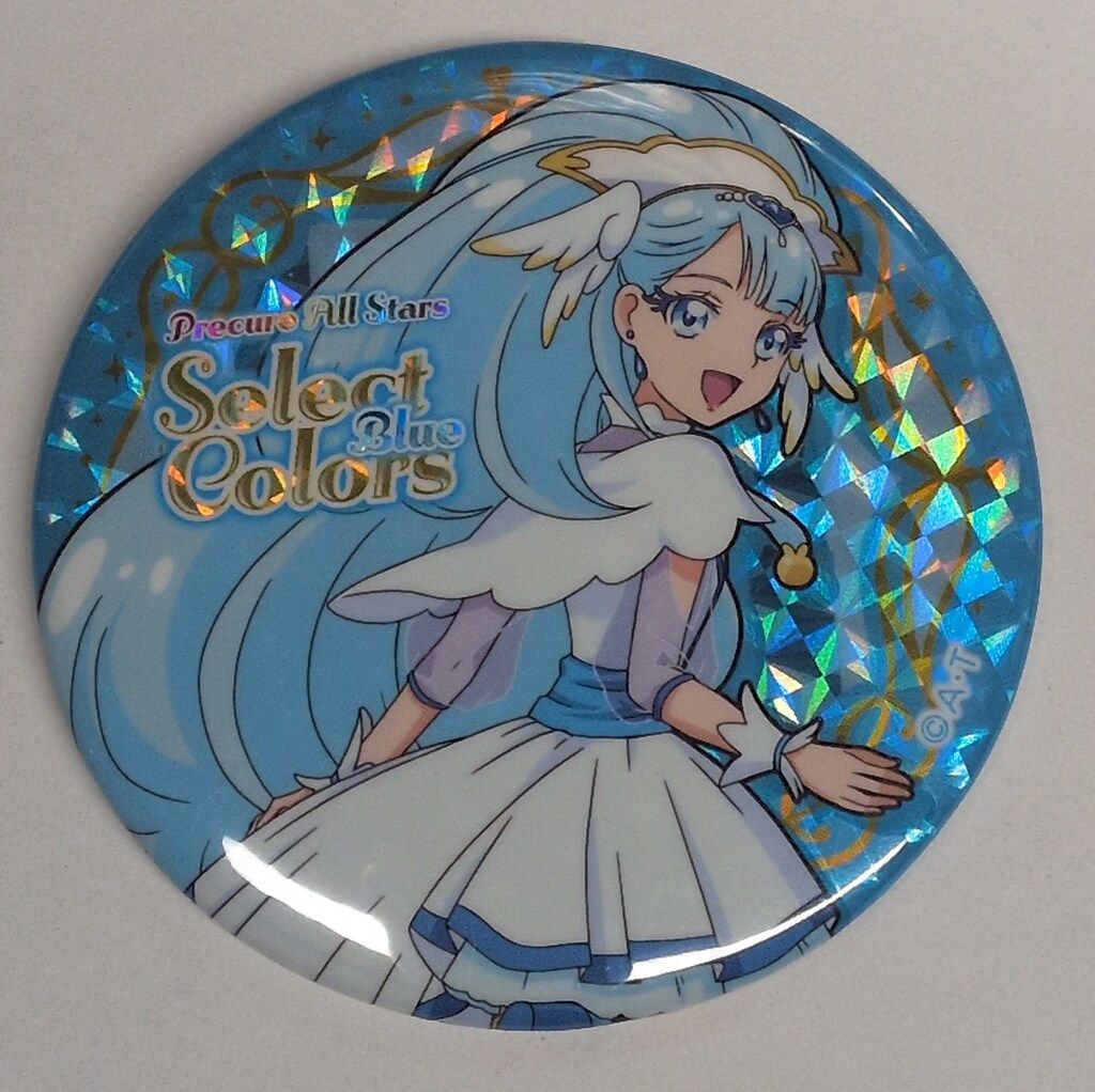 API プリティストア限定 Select Colors-Blue-#2 ホログラム缶バッジ