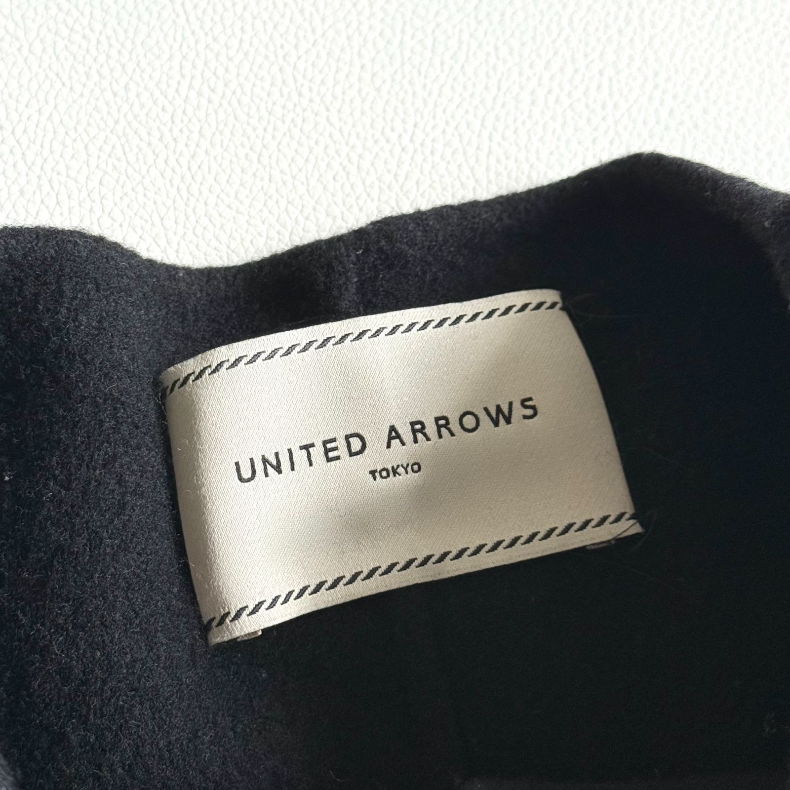 UNITED ARROWS ユナイテッドアローズ リバーコート ブラック 36 ノー