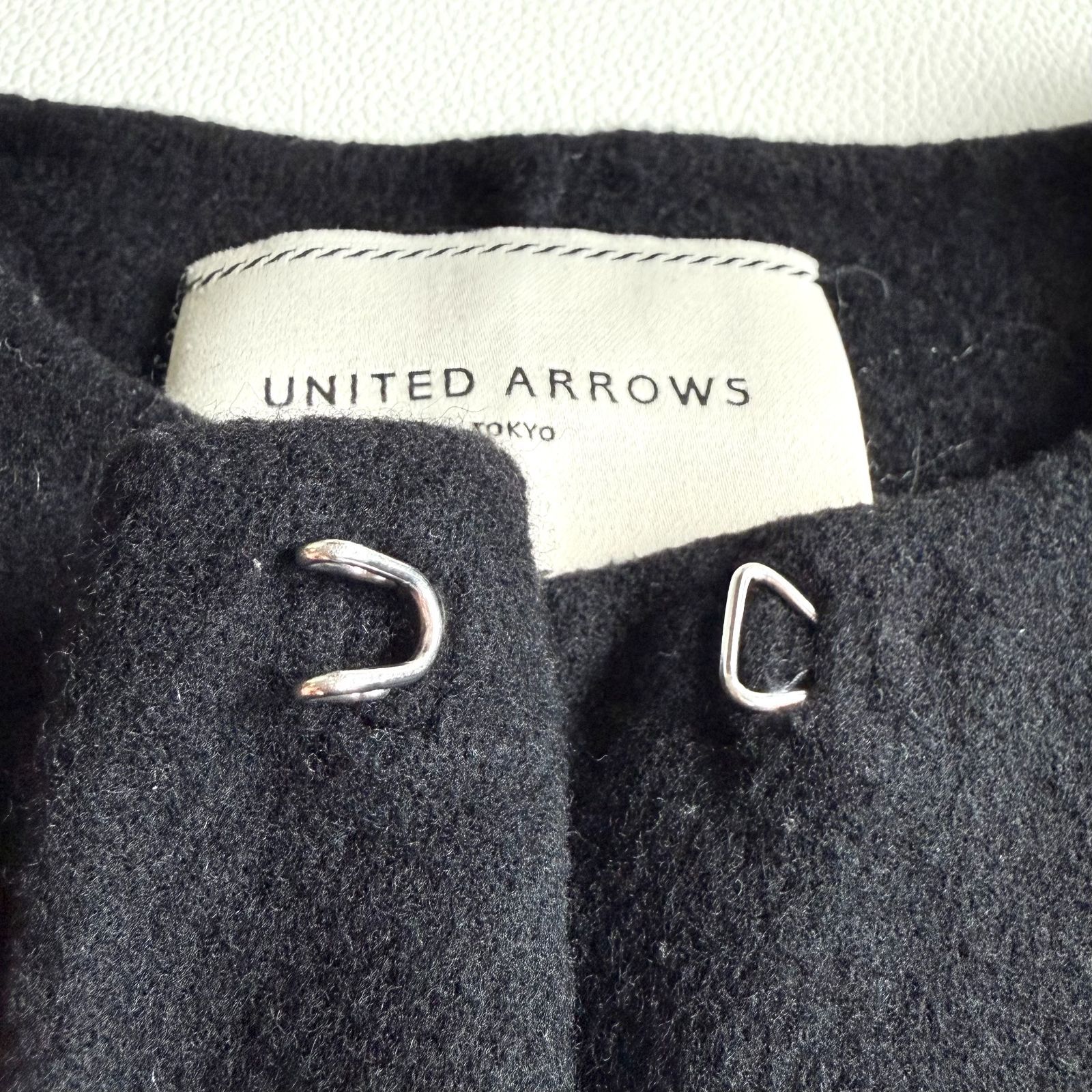 UNITED ARROWS ユナイテッドアローズ リバーコート ブラック 36 ノー