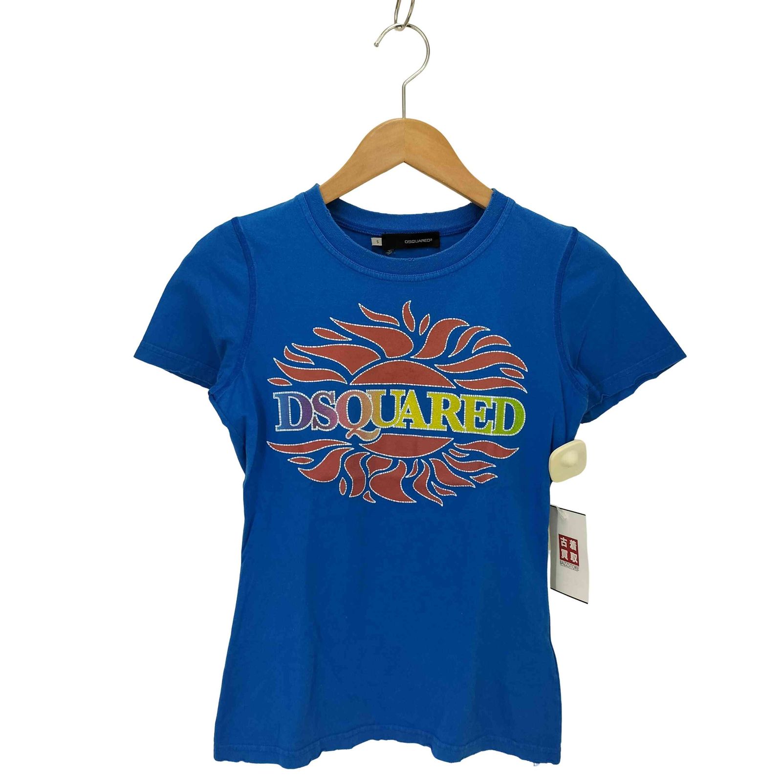 ディースクエアード DSQUARED2 フロントプリントクルーネックTシャツ