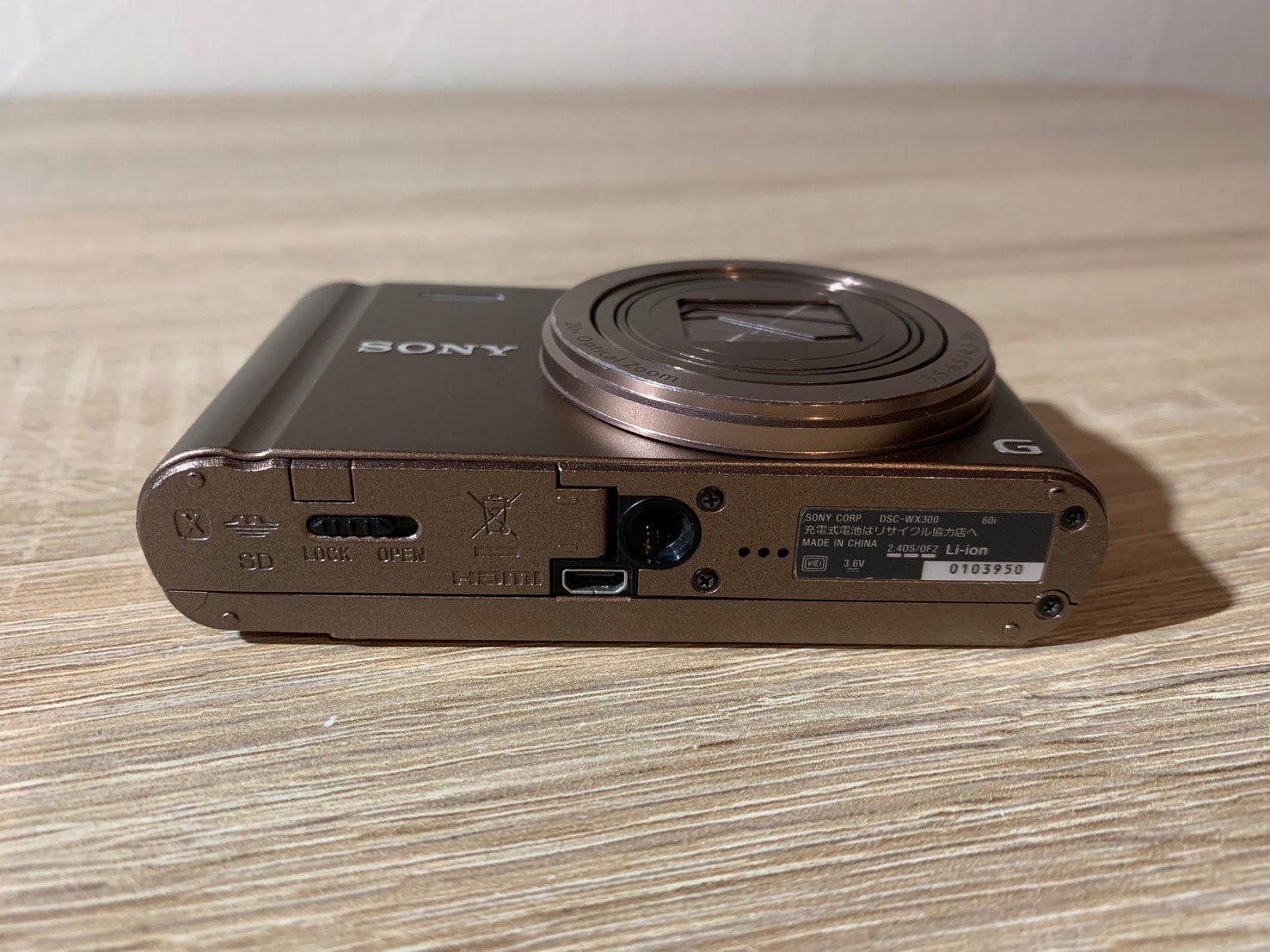 7263 Sony Cyber-Shot DSC-WX300 ブラウン デジカメ 動作確認済み