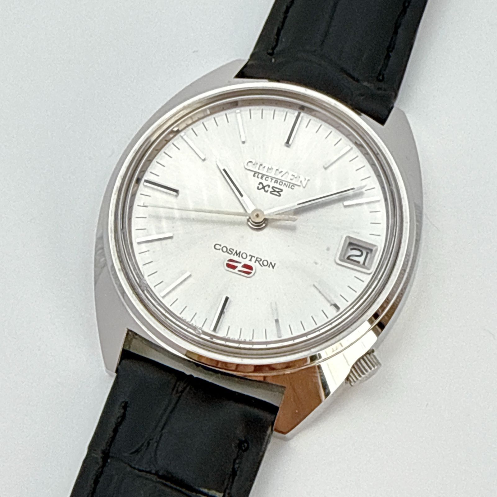 B088【稼働・希少・美品・ヴィンテージ・新品ベルト】CITIZEN X8 