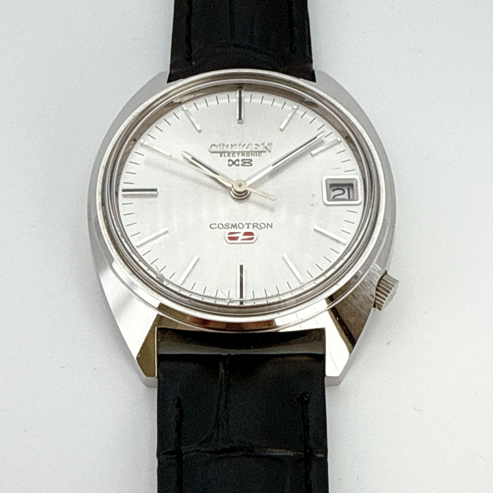 B088【稼働・希少・美品・ヴィンテージ・新品ベルト】CITIZEN X8 