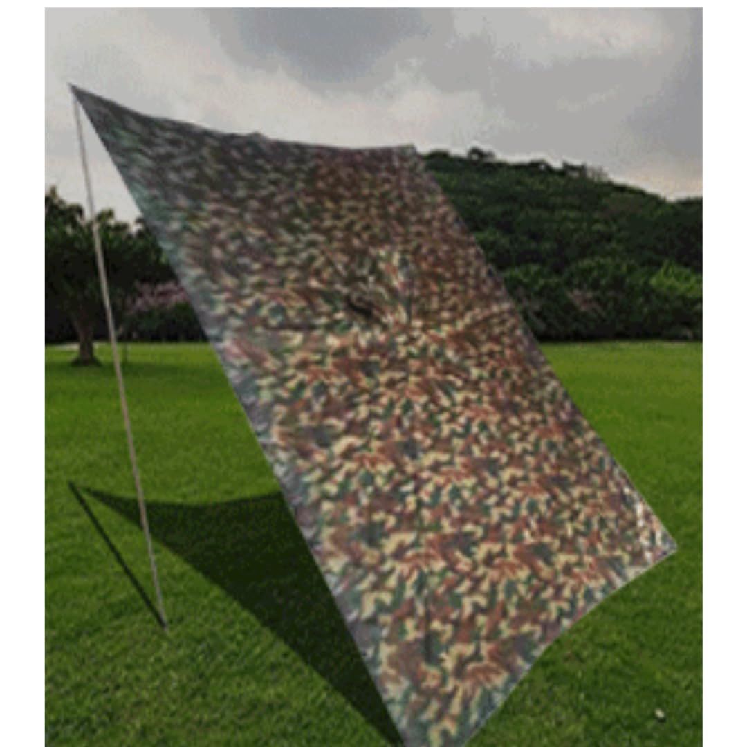 CIWS] 自衛隊 旧 迷彩 タイプ OD ポンチョ メンズ レインコート 昭和