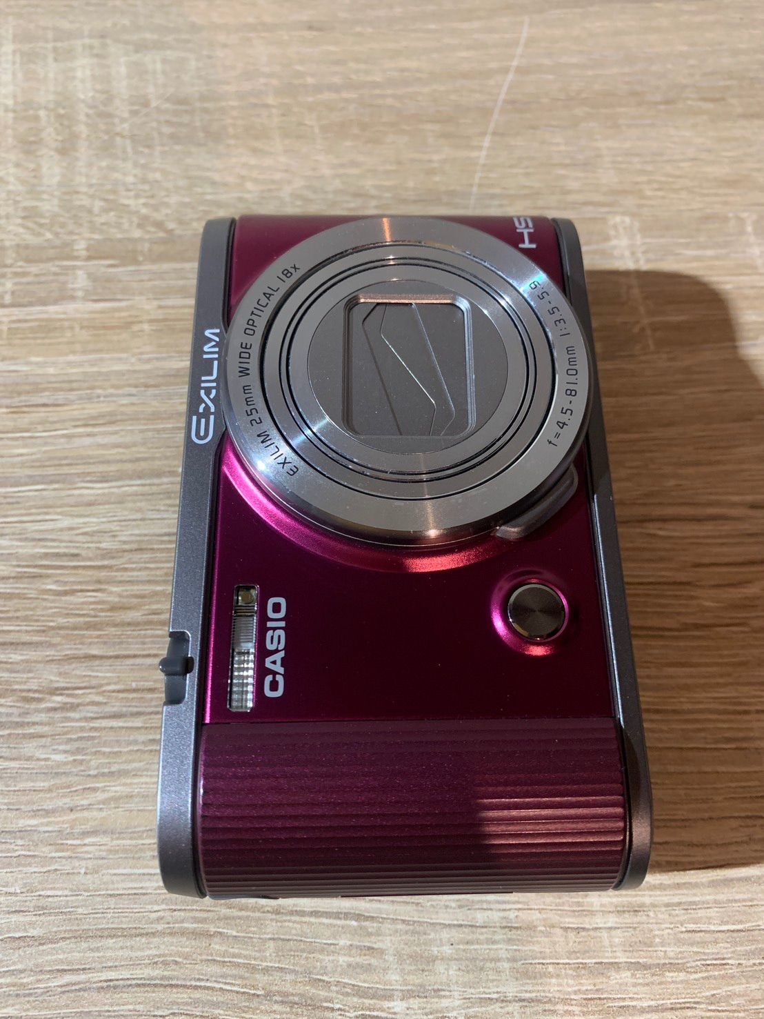 7264 Casio EXILIM EX-ZR1700 ワインレッド デジカメ 動作確認済み