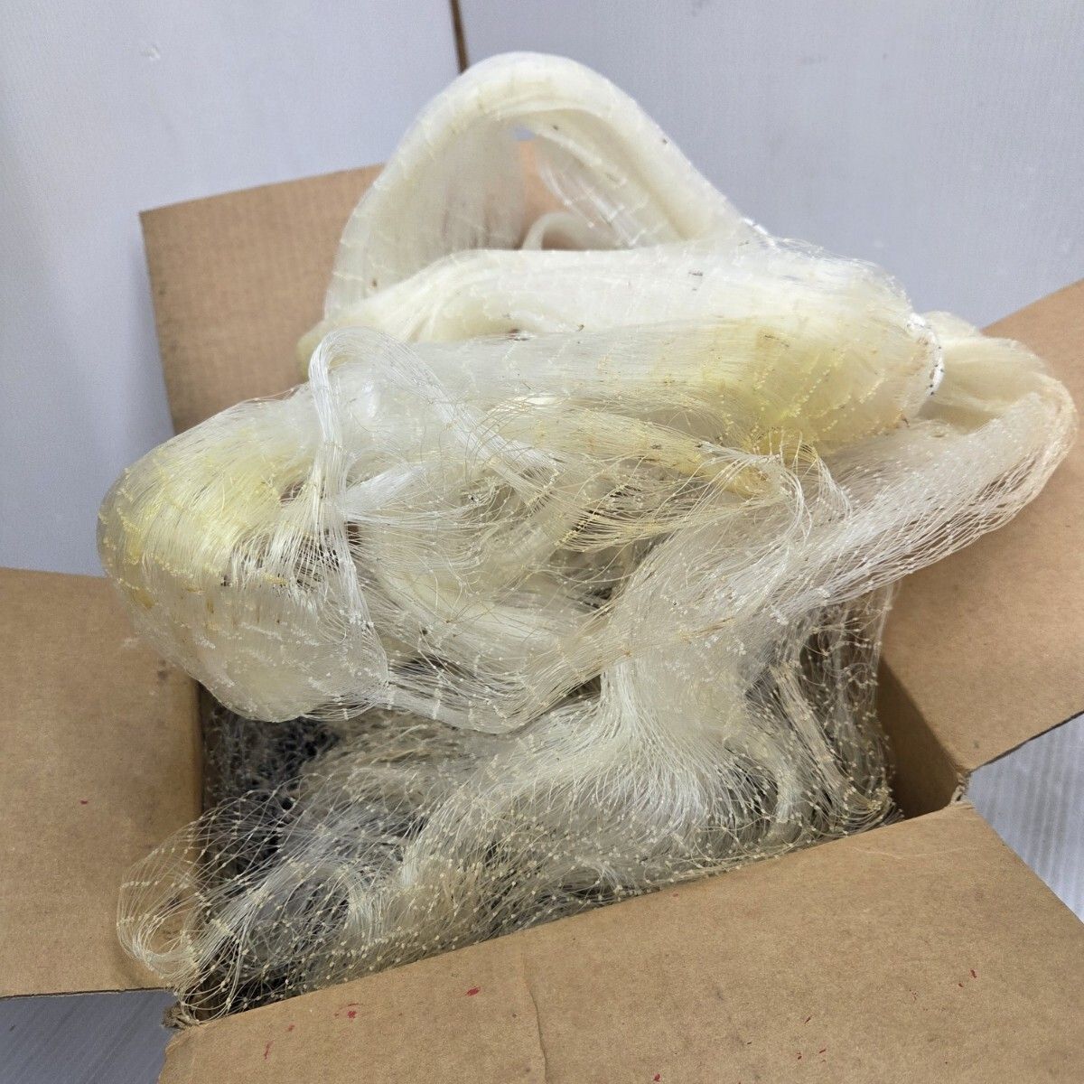 S00659 投網 刺網 クサリ袋付 漁業 袋付 フィッシング 11節 700目 2-3