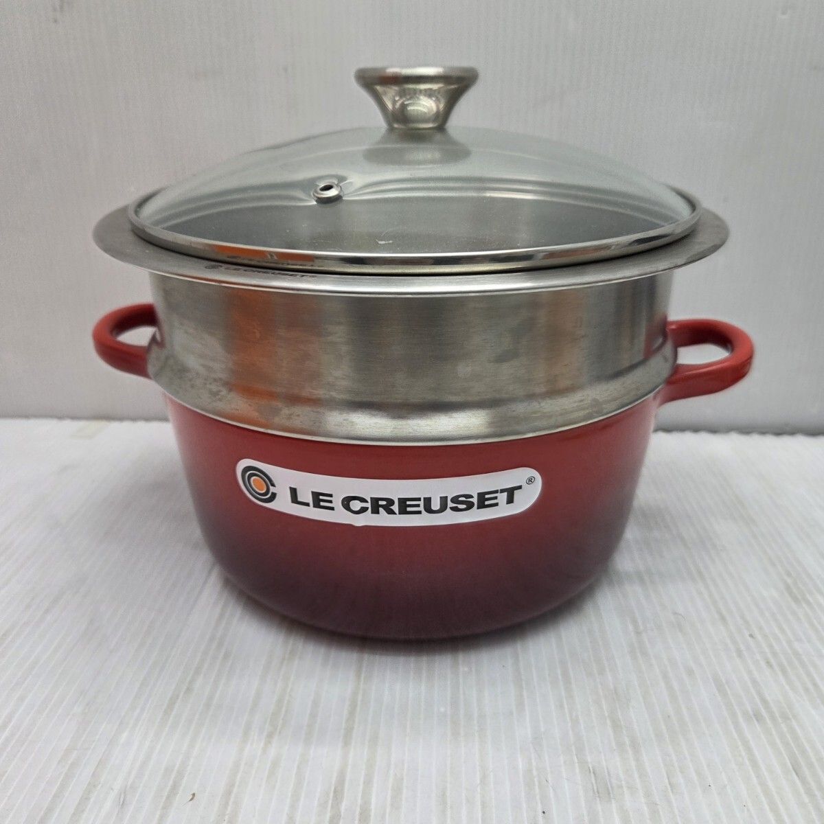 S00832 LE CREUSET ルクルーゼ 両手鍋 スチーマー鍋 22 ココットロンド