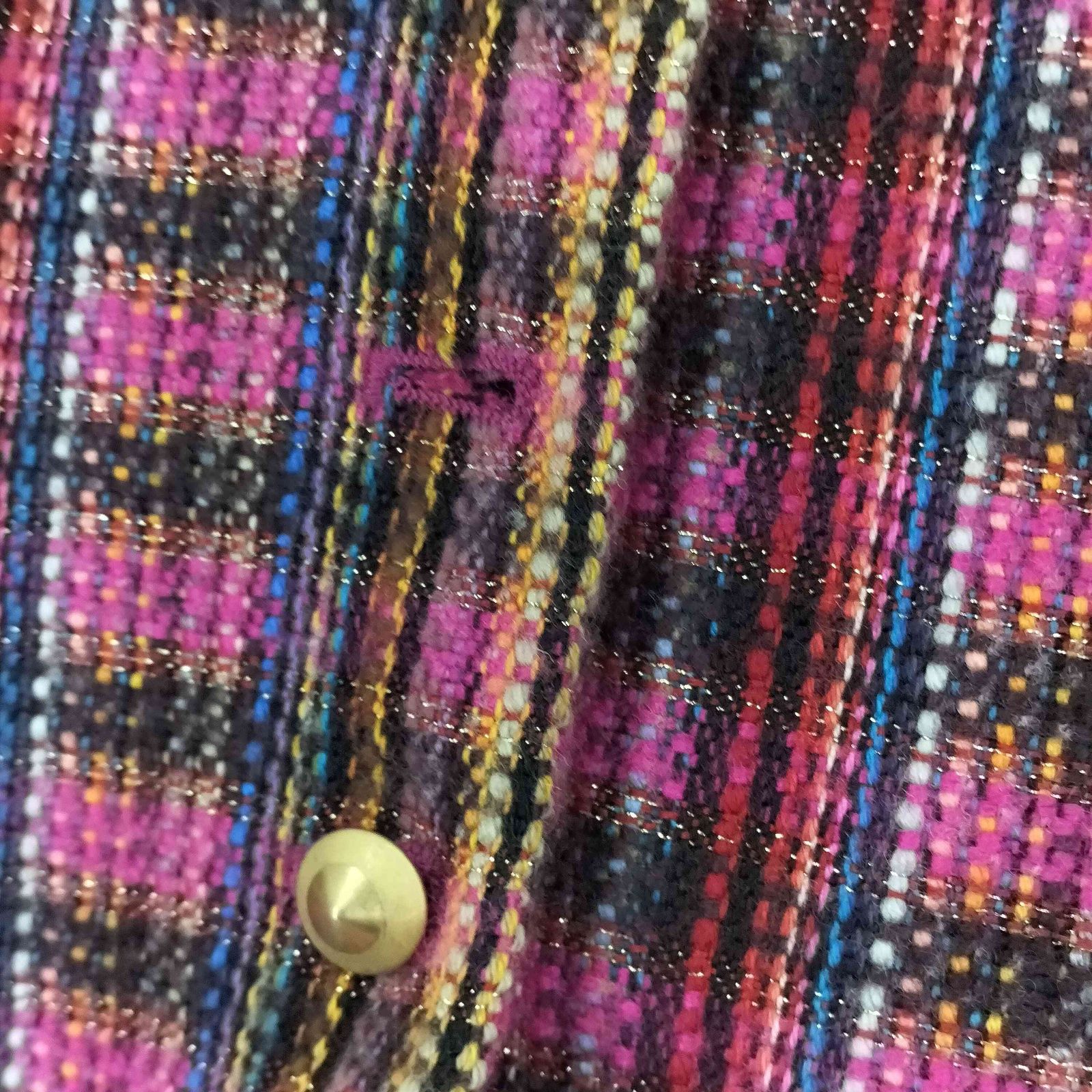 エトロ ETRO ツイードマルチカラーテーラードジャケット レディース 40 