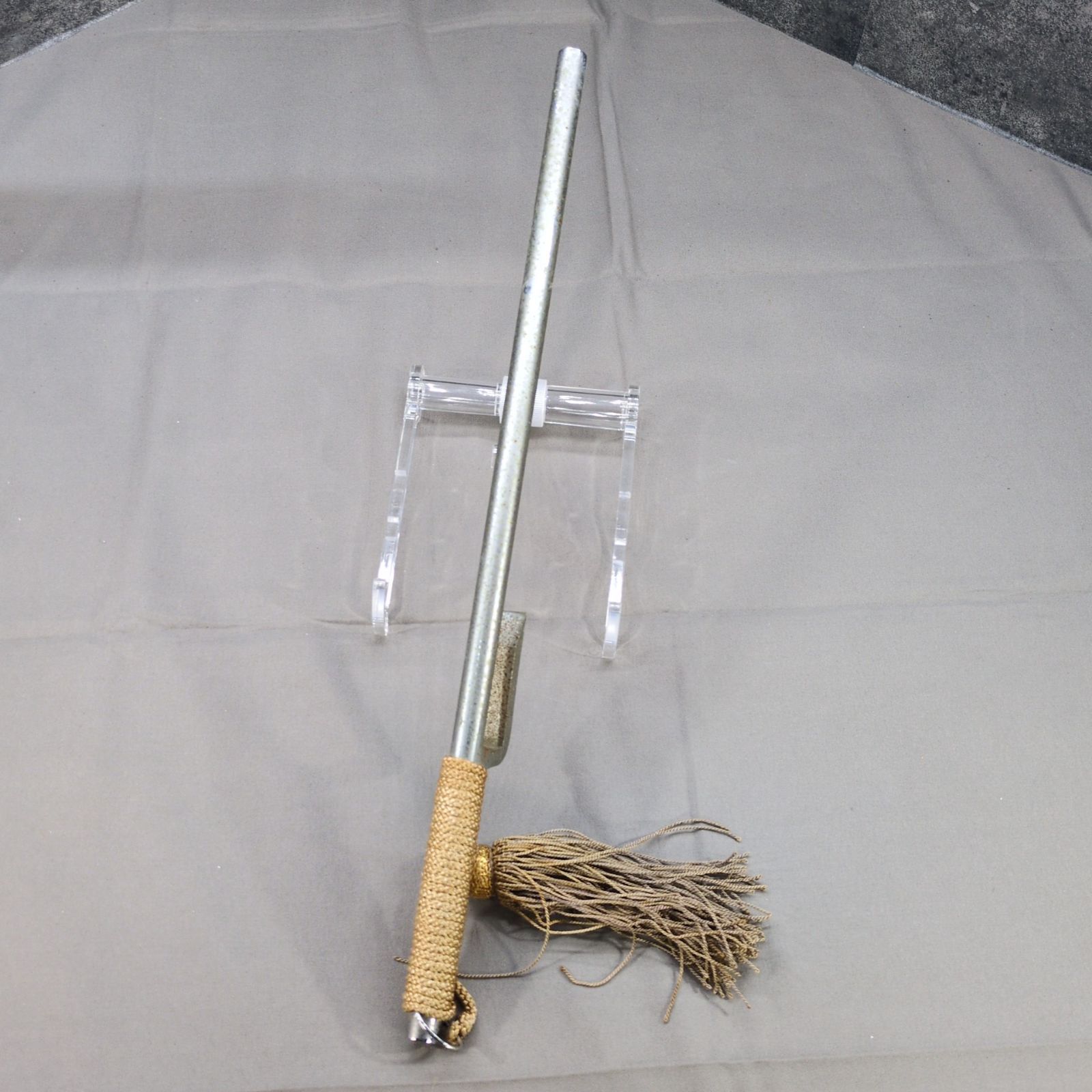 C★時代物　武具　十手　捕り物道具 時代十手 鉄製 捕具　鍔・古銭付き★ A☆時代物 武具 十手 捕り物道具 時代十手 鉄製 捕具☆ 十手 骨董 武具