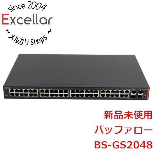 bn:3] 【新品(開封のみ)】 BUFFALO スマートスイッチ(48ポート) BS