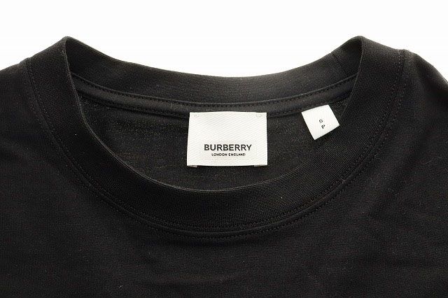 バーバリー　BURBERRY　ホースフェリー　ロゴプリント　長袖シャツ　ブラック BURBERRY（バーバリー） 長袖 カットソー 8095157 レディース ホース