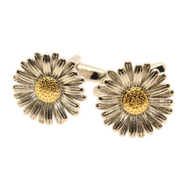 ヒナギク 雛菊 デイジー 2トーンカラー お花 フラワー カフス