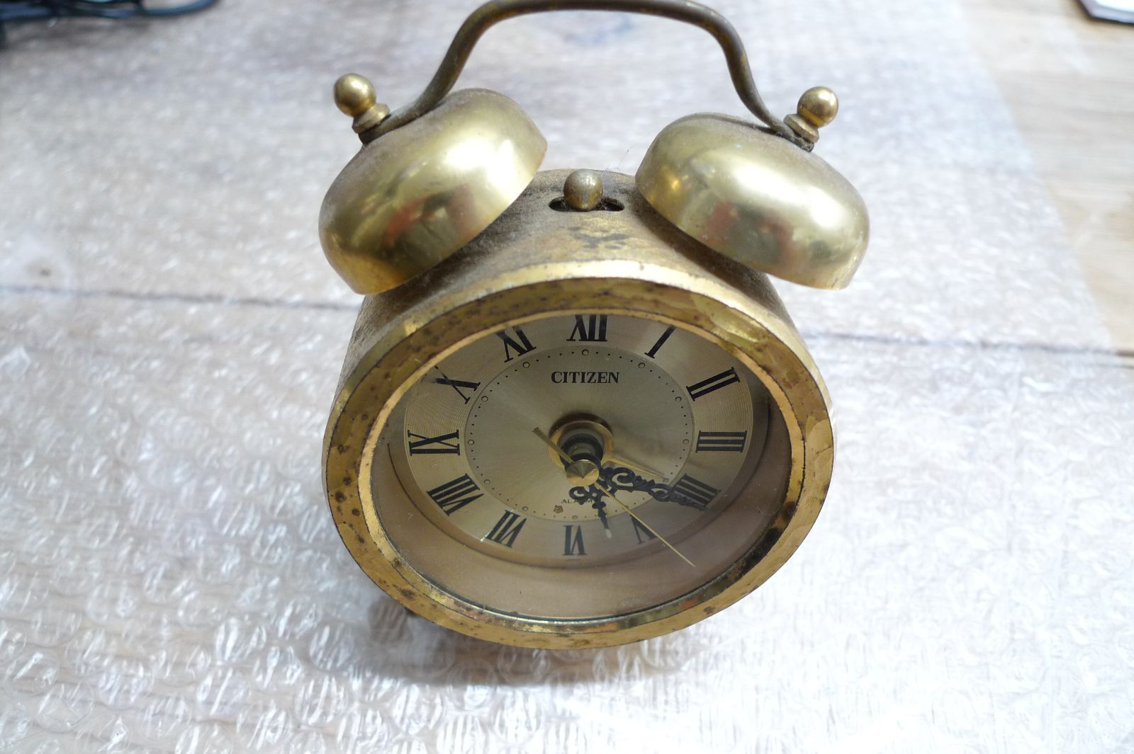 シチズン CITIZEN ゴールド 目覚まし置き時計 ビンテージ レトロ 管理