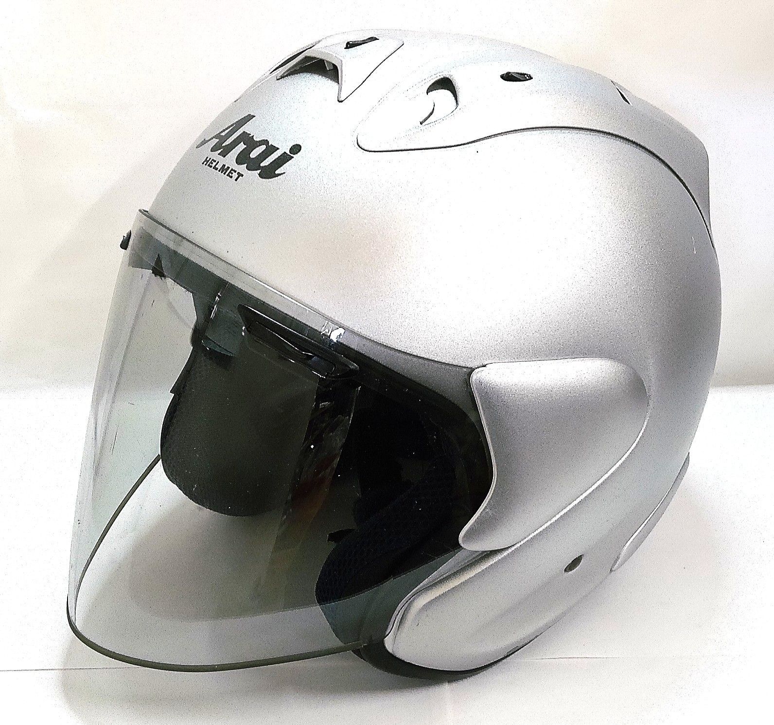 Arai SZ RAM3 アライ ジェットヘルメット フラットシルバー 中古 Arai アライ SZ-RamⅢ FLAT SILVER フラットシルバー SZ-Ram3 ジェット