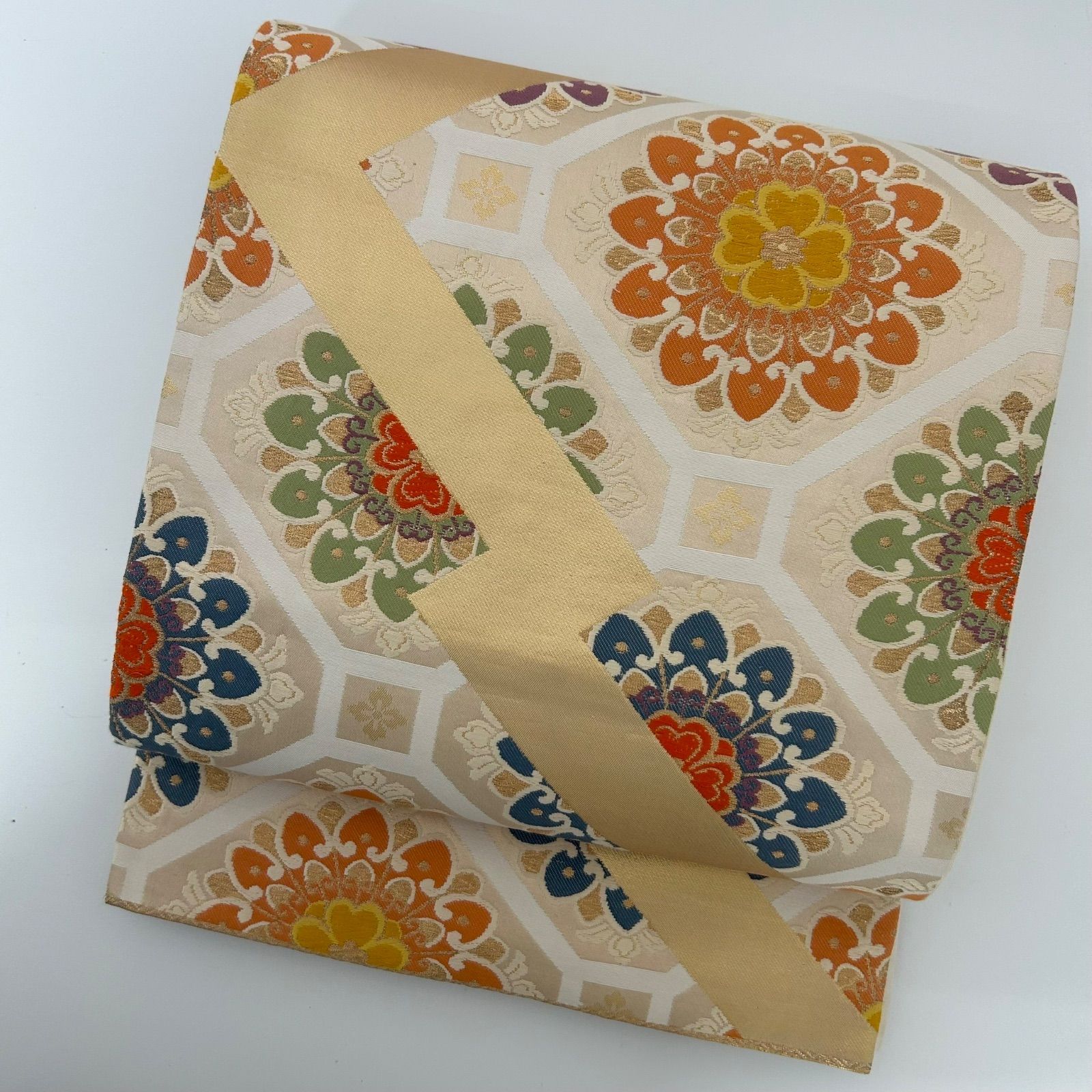 袋帯 正絹 唐織 宝相華 上品な加工 六通 MA-2693 - メルカリ