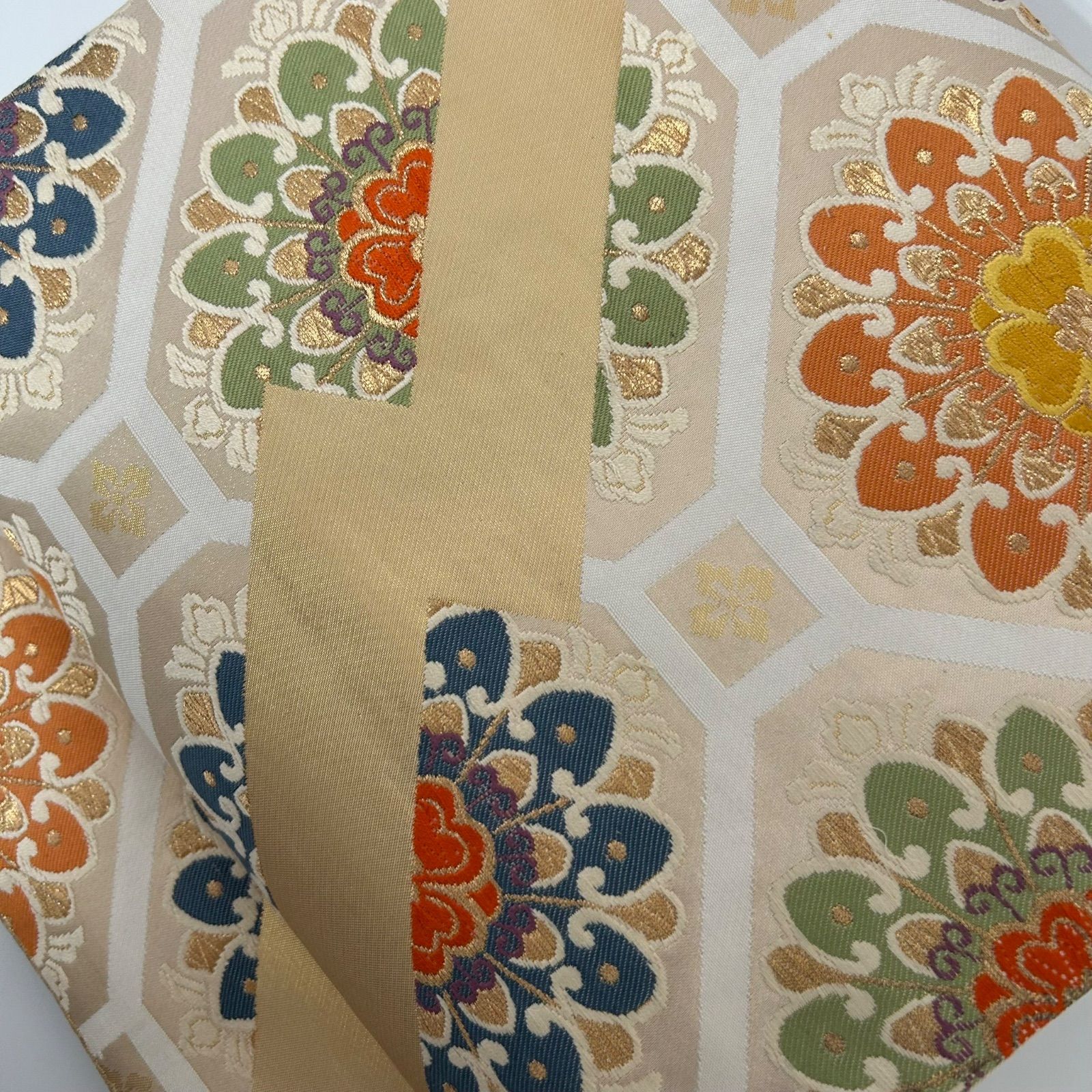 袋帯 正絹 唐織 宝相華 上品な加工 六通 MA-2693 - メルカリ