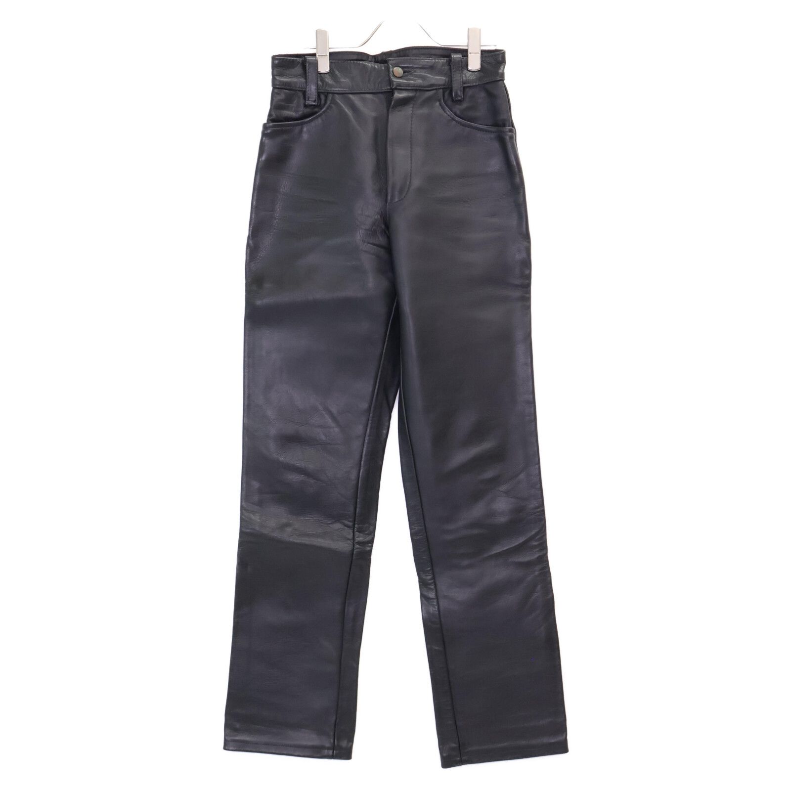 VANSON バンソン ﾌﾞﾗｯｸ ﾚｻﾞｰ USA製 ﾊﾞｲｶｰﾊﾟﾝﾂ 28 - メルカリ