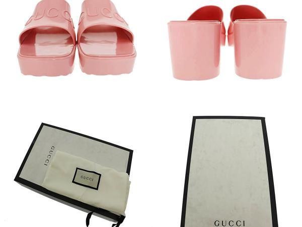 週末値下げ！【新品】GUCCI ビッグロゴ　スライドサンダル　チャンキーヒール 週末値下げ！【新品】GUCCI ビッグロゴ スライドサンダル チャンキー