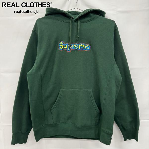 本物保証，大人気 Supreme/シュプリーム【18SS】Gonz Logo Hooded Sweatshirt/ゴンズロゴ フーデッド スウェットシャツ パーカー/グリーン/L パーカー