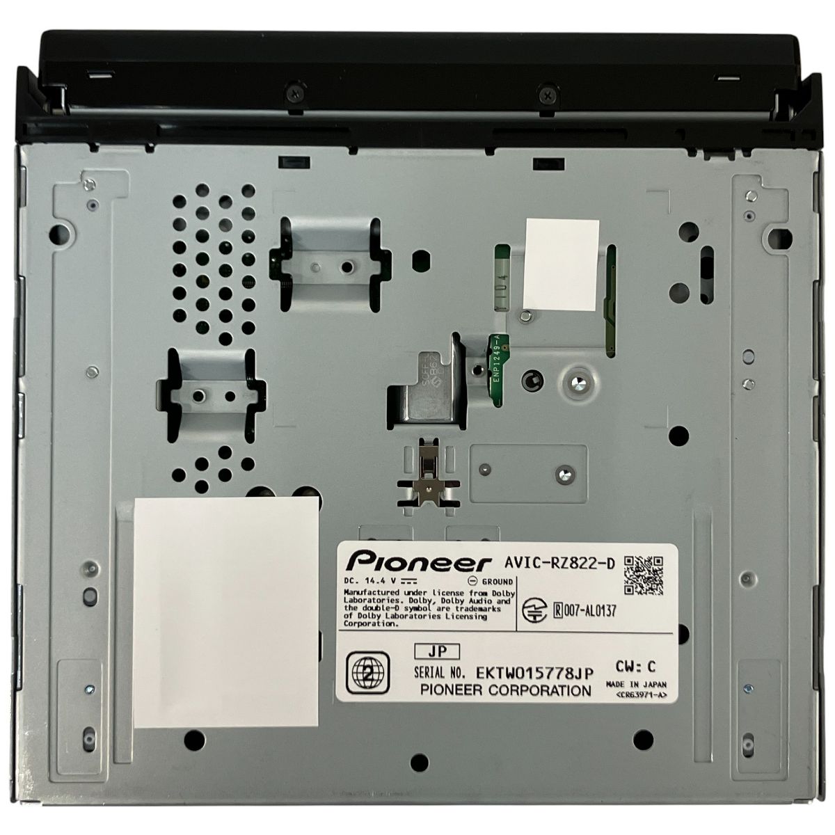 Pioneer パイオニア AVIC-RZ822-D Carrozzeria カロッツェリア 楽ナビ