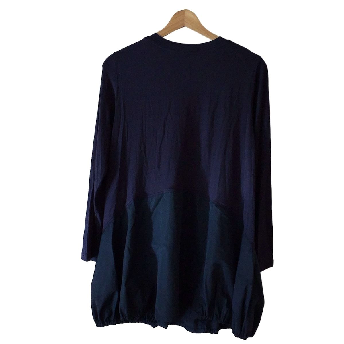 『未使用に近い』⭐️トクコプルミエヴォル⭐️濃紺で民族柄上品軽くて涼しげチュニック❣️ 未使用に近い』⭐️トクコプルミエヴォル⭐️濃紺で民族柄上品軽くて