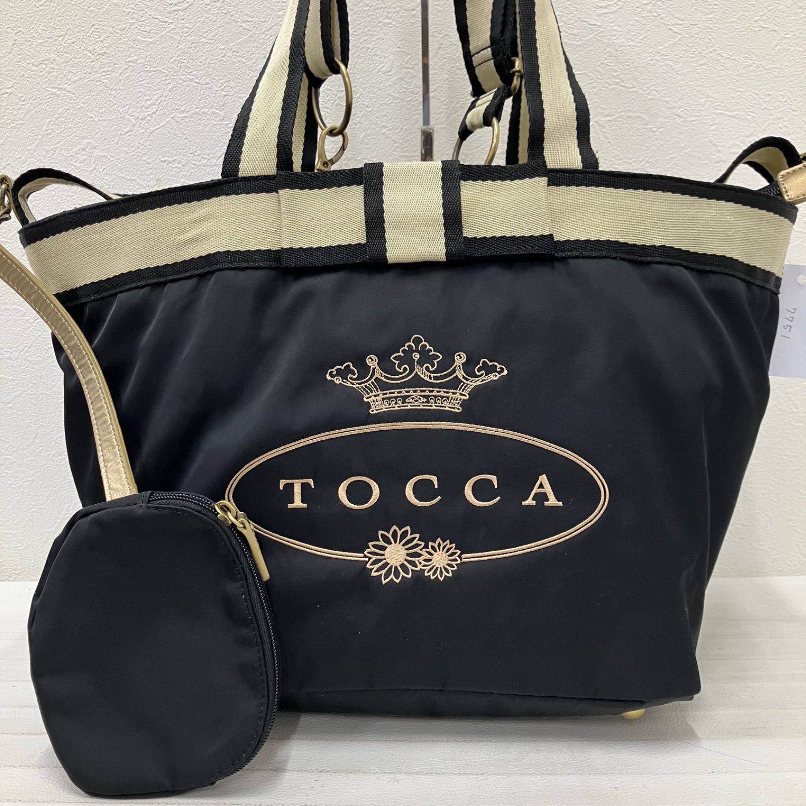 TOCCA ナイロン トッカ 0 美品 ナイロン×レザー×金属素材 トッカ TOCCA ナイロン トッカ 0 美品 ナイロン×レザー×金属素材 トッカ