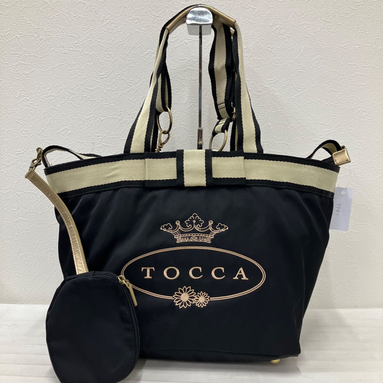 7751 TOCCA トッカ トートバッグ 2way ショルダーバッグ ロゴ リボン 