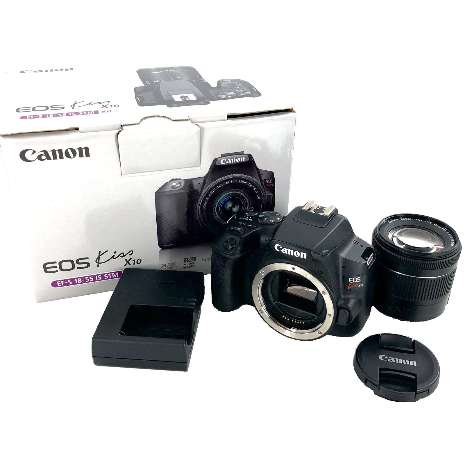 CANON キヤノン EOS KISS 10X レンズ 18-55mm 1:4-5.6 一眼レフ