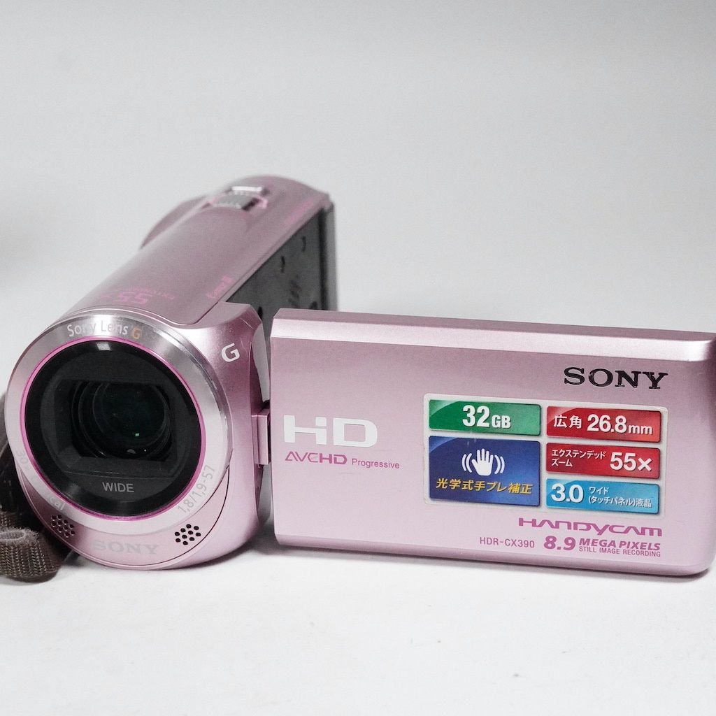 SONY ソニー HDR-CX390 ビデオカメラ ピンク 動作確認済 SONY ソニー HDR-CX390 ビデオカメラ ピンク 動作確認済 HDR-CX390