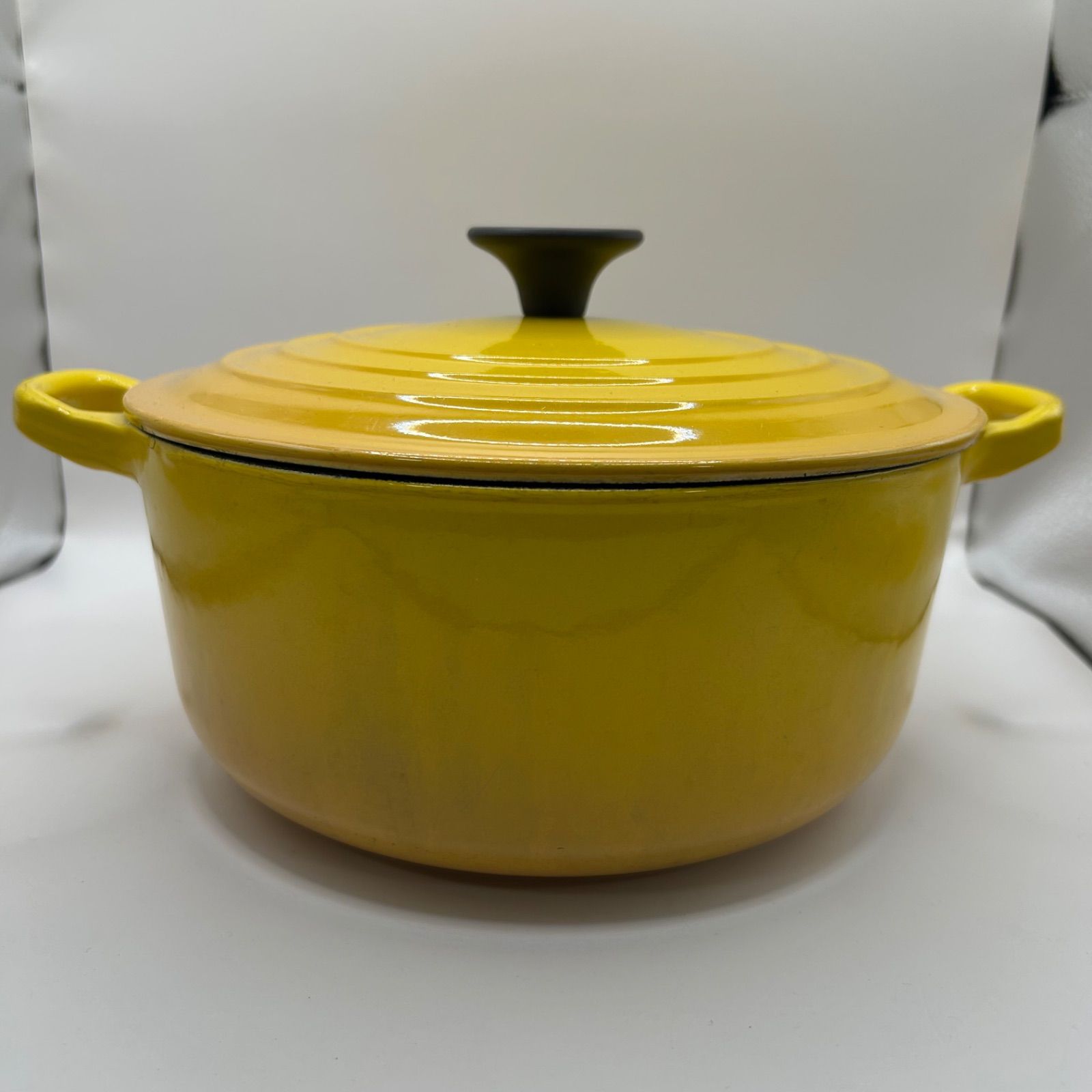LE CREUSET ルクルーゼ イエロー 両手鍋 20cm - メルカリ