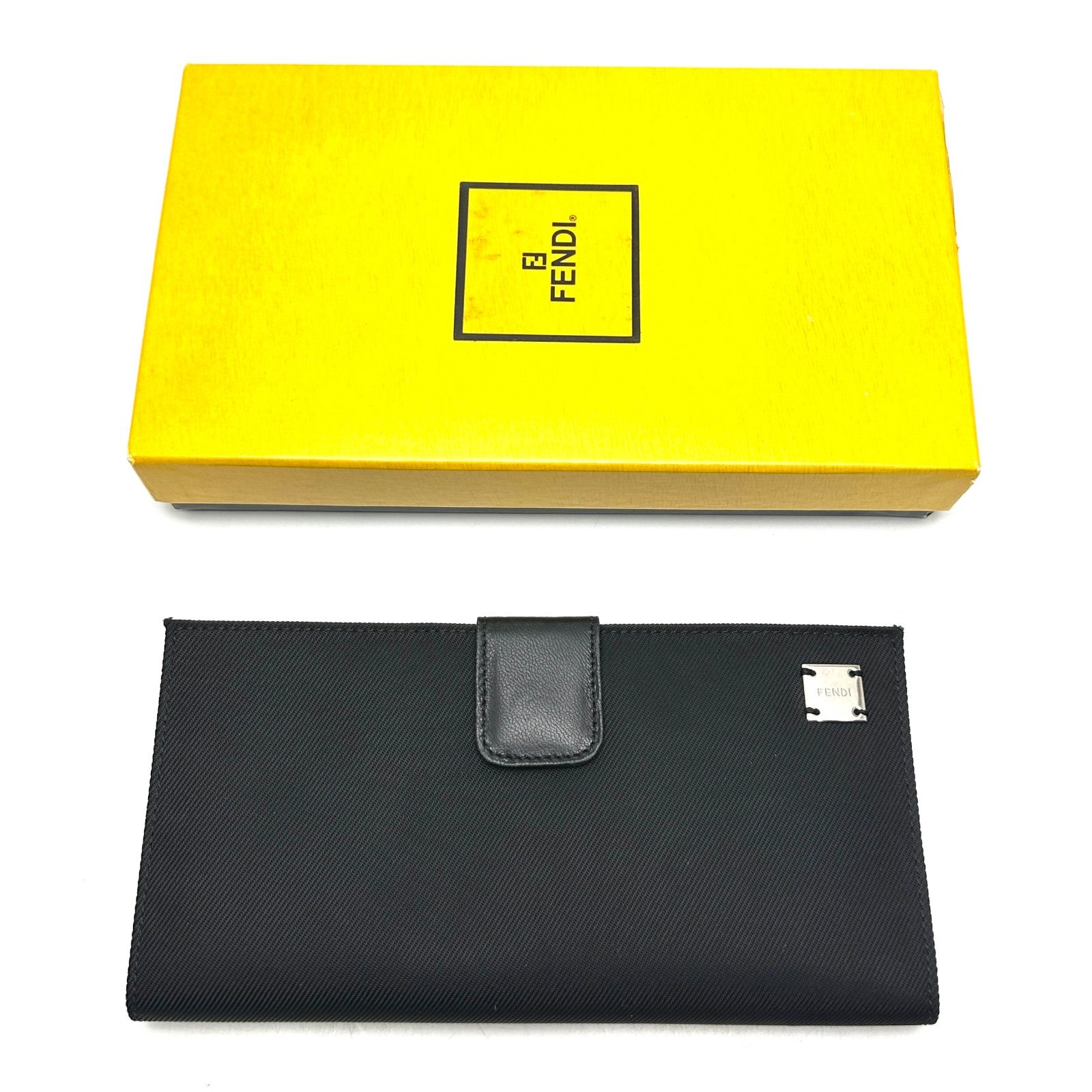 楠本質店/元住吉】フェンディ FENDI 長財布 キャンバス生地 レザー