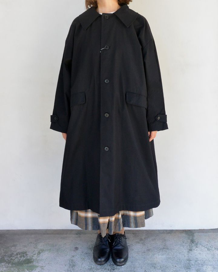 confect ハイカウントリネンツイルコート 黒　5 CONFECT 野田 | コーディネート｜nest Robe / CONFECT ONLINE SHOP