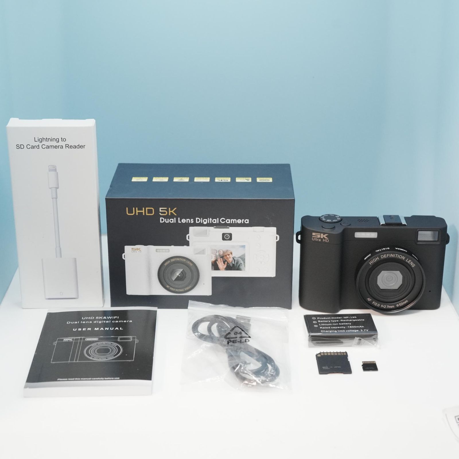 UHD 5K デジタルカメラ デジカメ スマホ転送OK フルセット 極美品