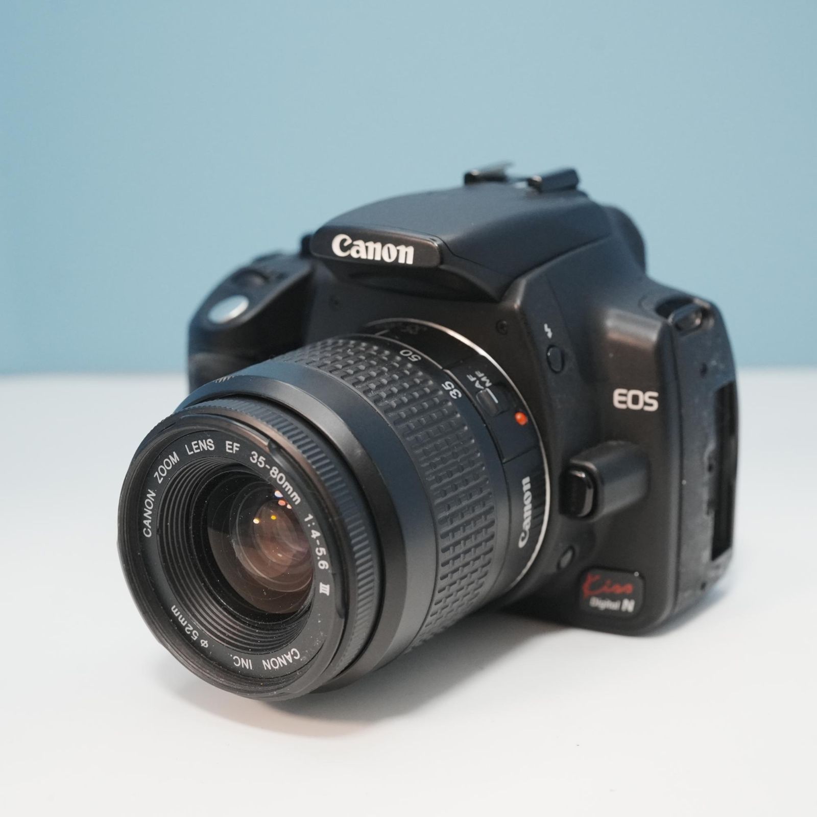 Canon EOS kiss Digital N 一眼レフ スマホ転送OK フルセット a5497