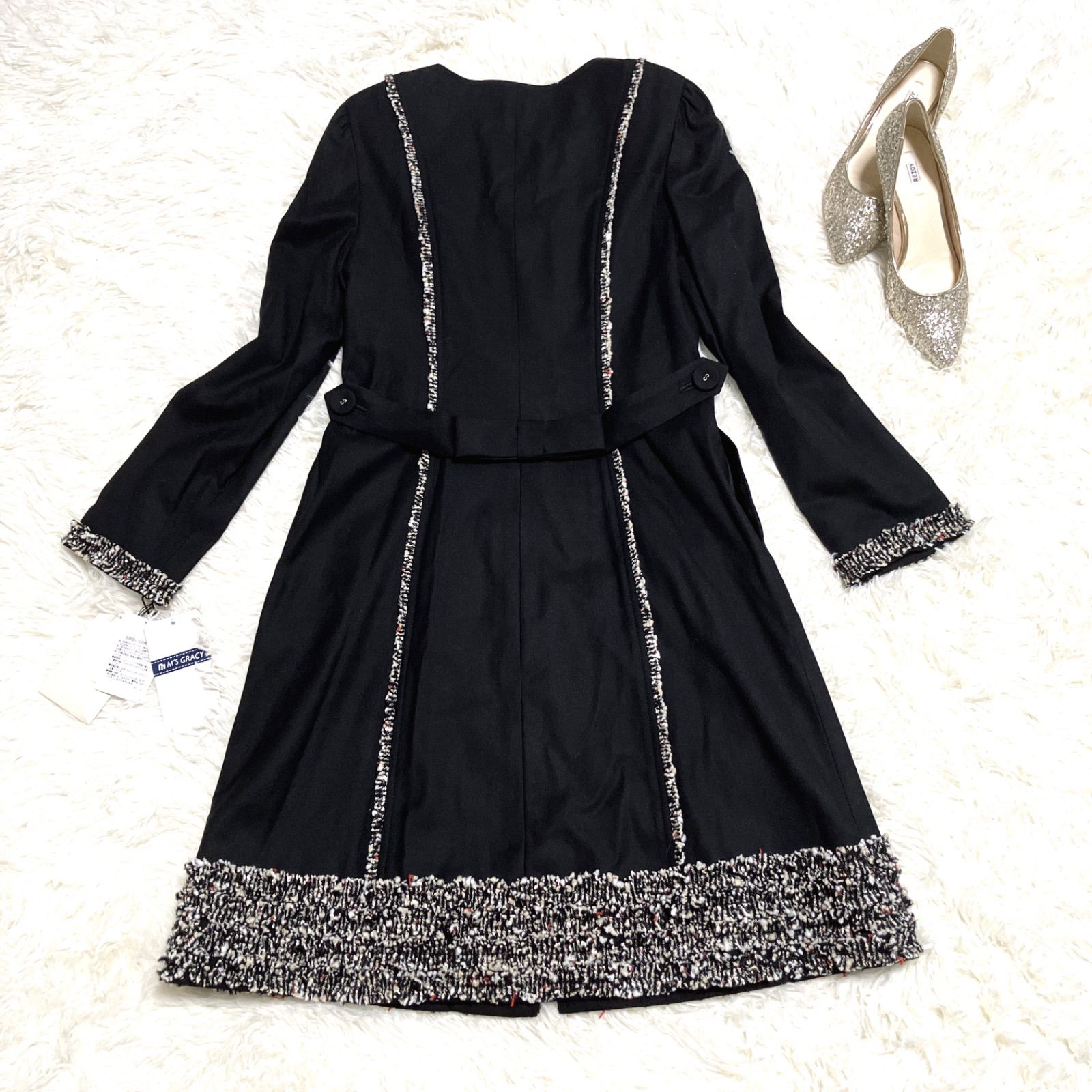 タグ付き未使用品】M'S GRACY エムズグレイシー ノーカラーコート