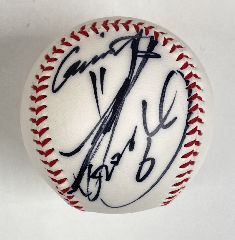 チョソンミンの直筆サインボール！！ イチロー直筆サイン#51及び通算安打4367書込MLB公式ボール ドジャース