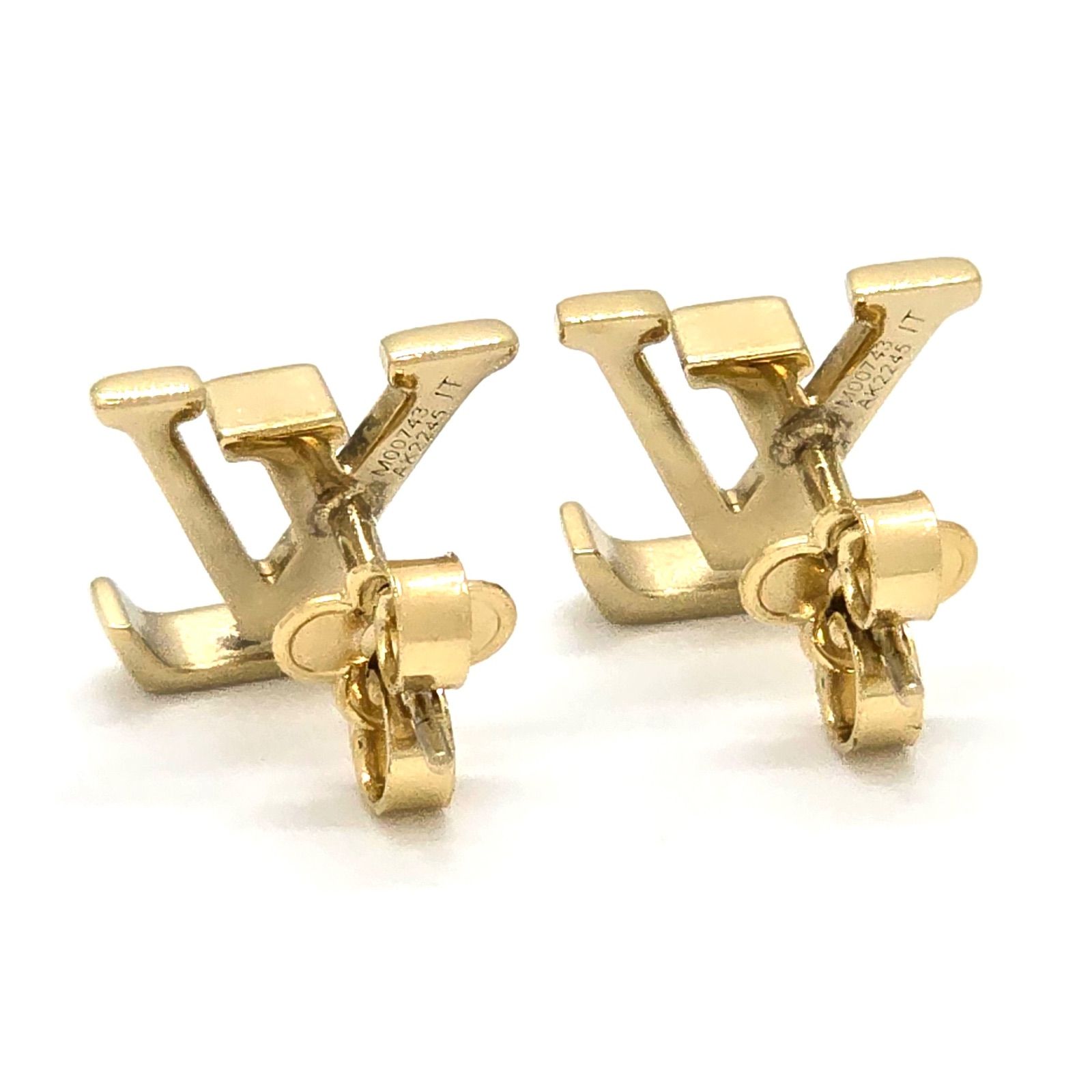 LOUIS VUITTON ルイヴィトン M00743 ピアス・LV アイコニック 両耳 LV