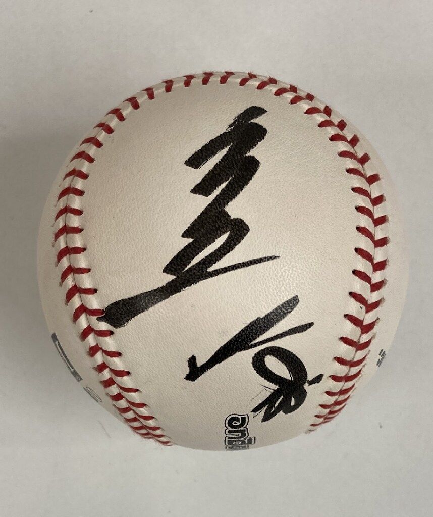 マスターズリーグ 江夏豊 直筆サインボール - メルカリ
