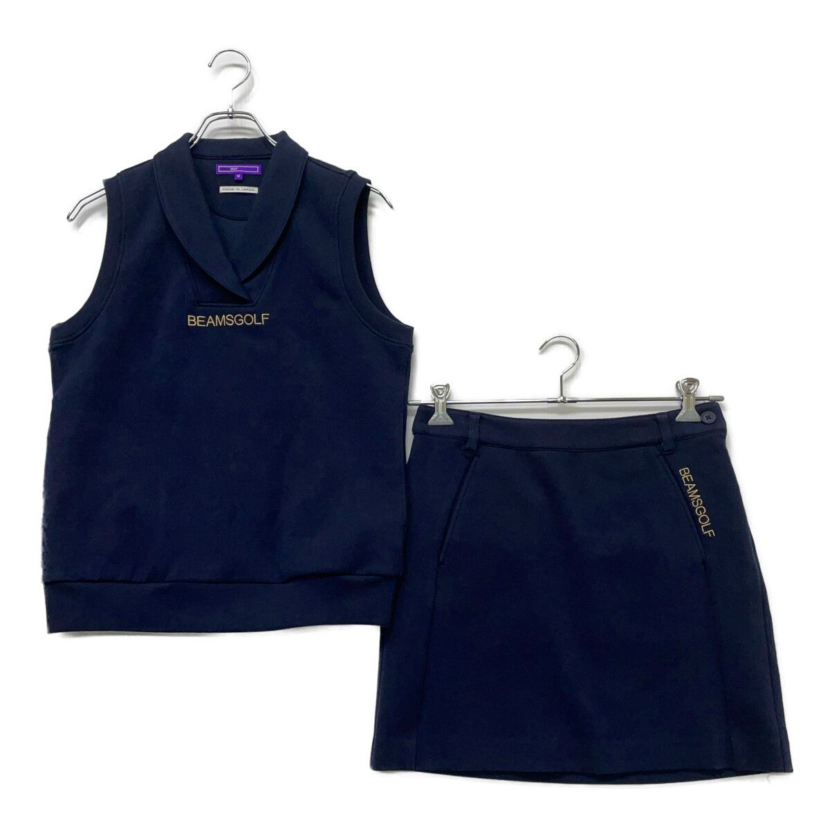 BEAMS GOLF ベストスカート 中古 レディース ビームスゴルフ BEAMSGOLF セットアップ M 紺