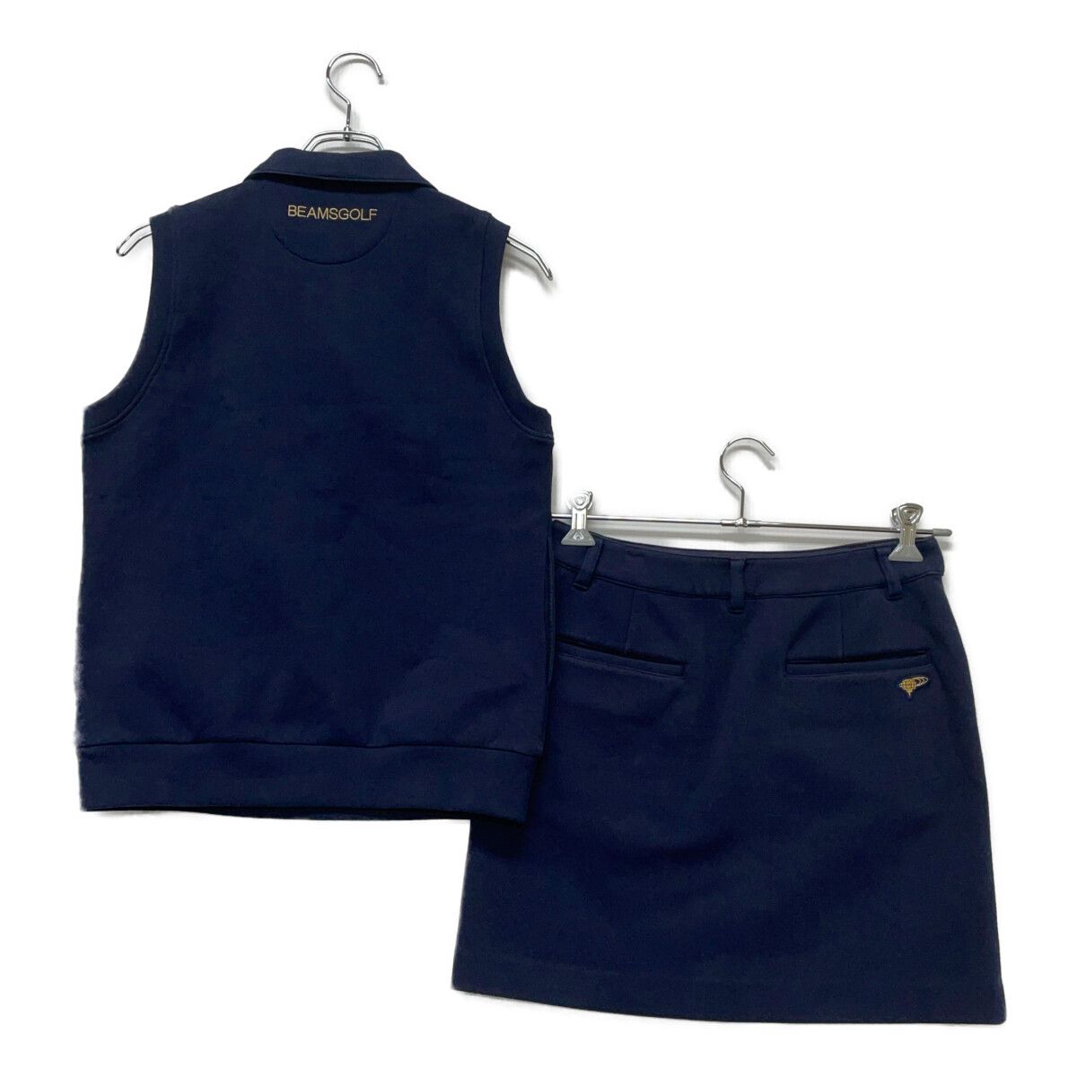 ビームスゴルフ☆セットアップ　レディース 中古 レディース ビームスゴルフ BEAMSGOLF セットアップ M 紺