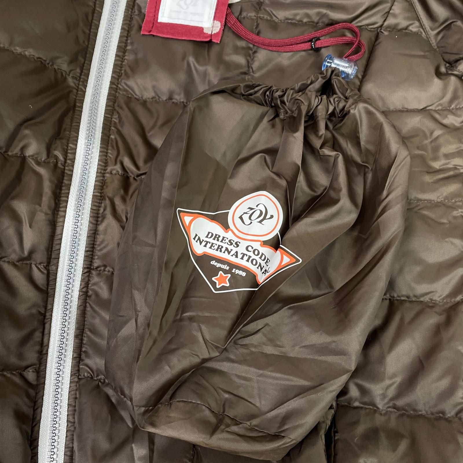 未使用品 メンズ ゾーイ ZOY ダウンジャケット 1(M) 茶色 ブラウン 