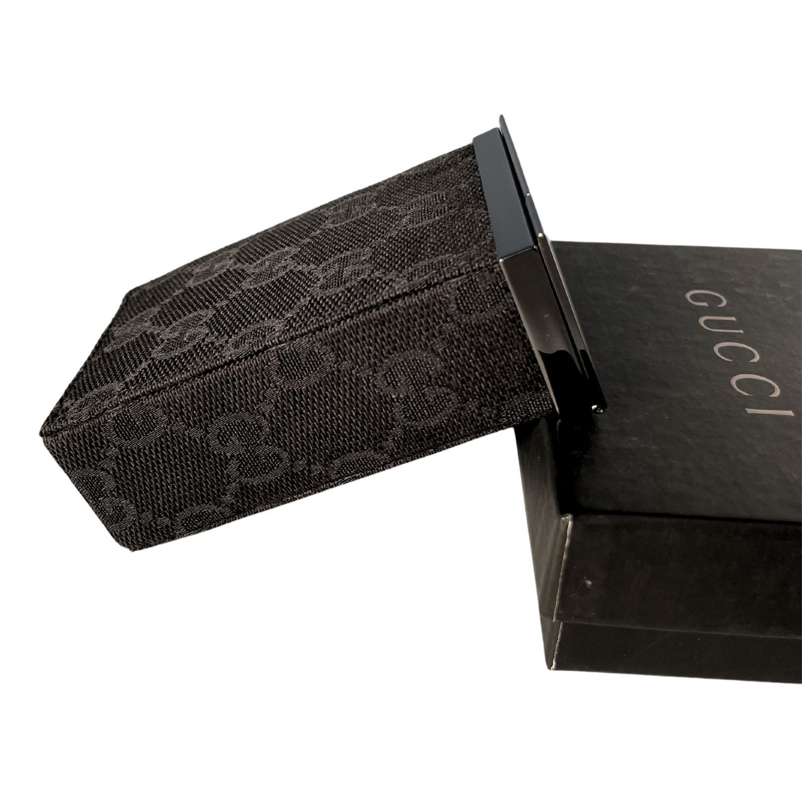 新品級/極美品】 GUCCI グッチ シガレットケース GGキャンバス