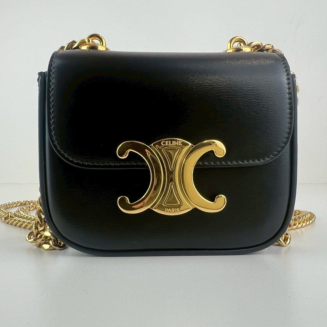 新品未使用 CELINE セリーヌ ミニ チェーン クロード 10L843DPV.38NO
