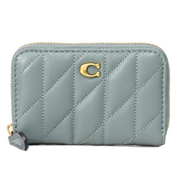 コーチ カードケース COACH レザー キルティング ピロー ロゴ スモール