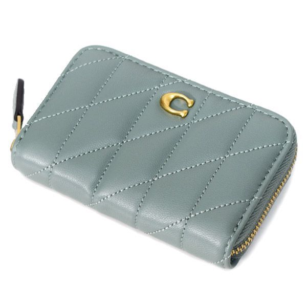 コーチ カードケース COACH レザー キルティング ピロー ロゴ スモール