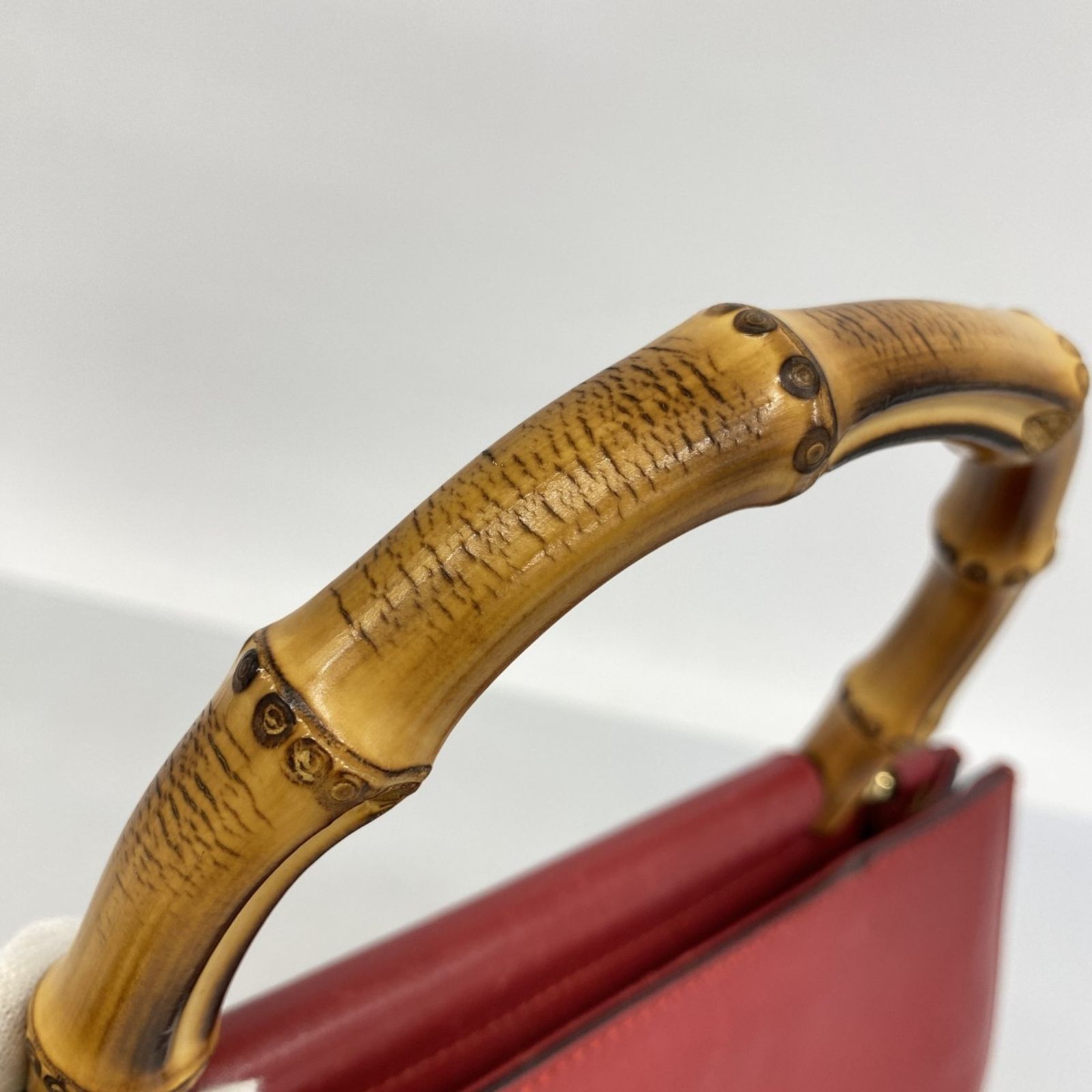 グッチ(Gucci) グッチ ハンドバッグ バンブー 459076 レザー レッド