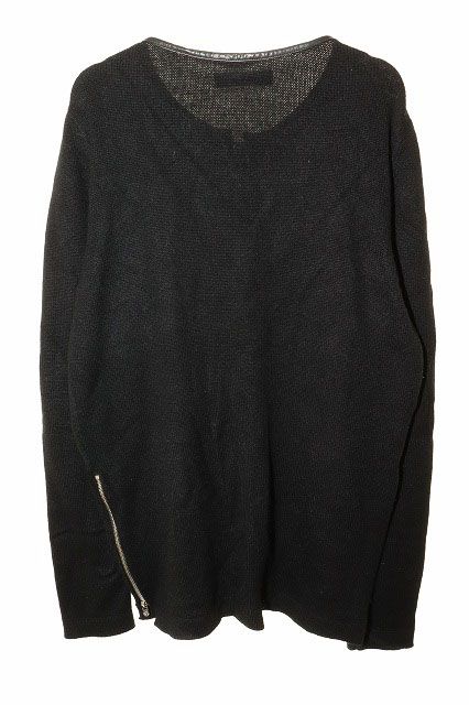 クロムハーツ CHROME HEARTS レザーパイピング ダガー ハーフジップ